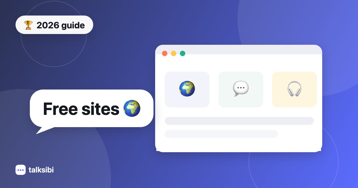 Best Free Language Exchange Sites in 2026 (Full Comparison)